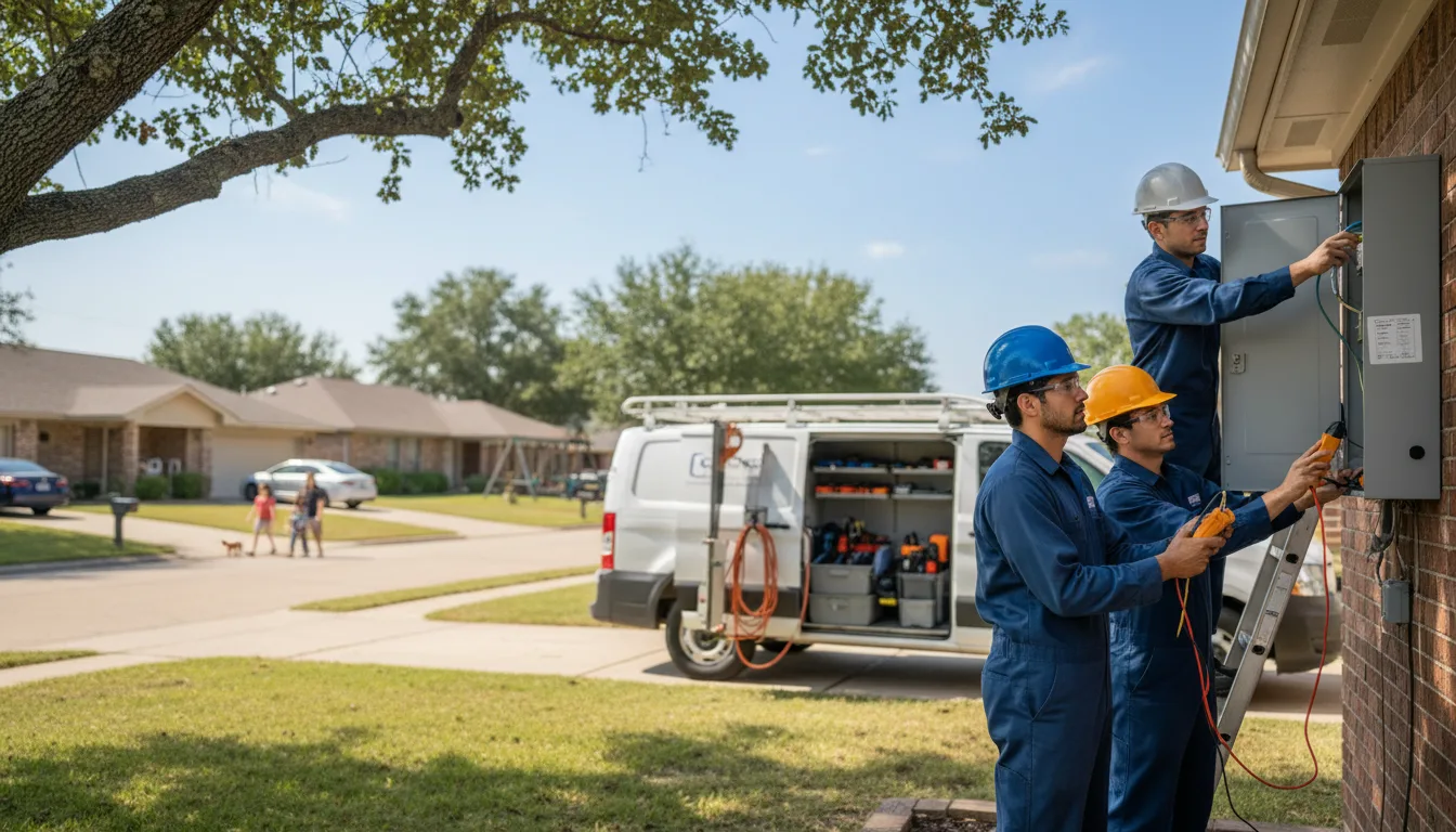 Certified electrician providing emergency electrical services in Pembine, WI